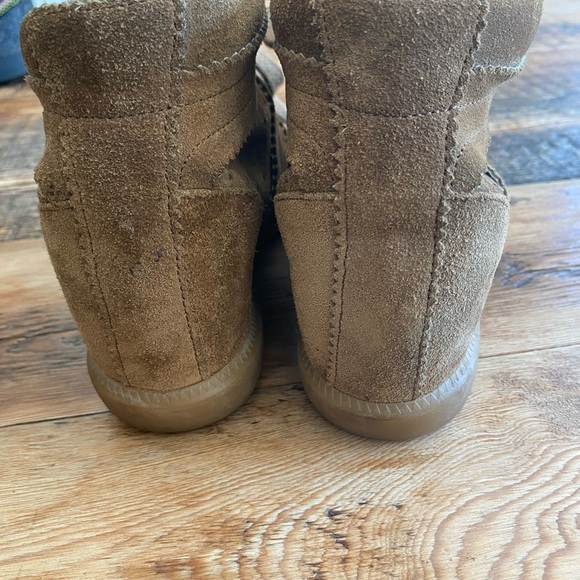 Isabel Marant Bobby suede hidden wedge sneakers size 39 brown - Picture 4 of 7